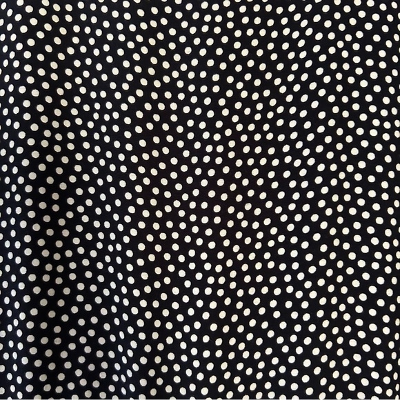 Vintage 90’s RomCom Style Long and Loose Black and White Polka Dot Dress, Size 6 - Picture 2 of 14